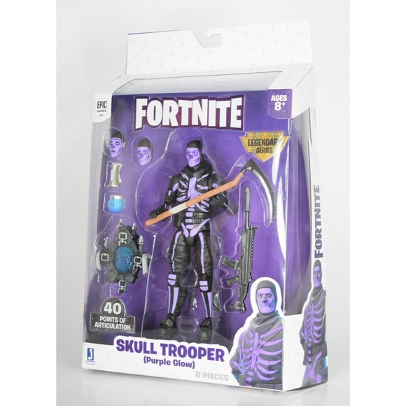 FORTNITE Legendary Series Skull Trooper Purple Glow Action Figure Rare - Picture 1 of 12